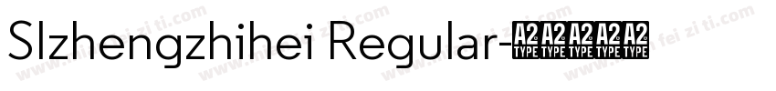 SIzhengzhihei Regular字体转换